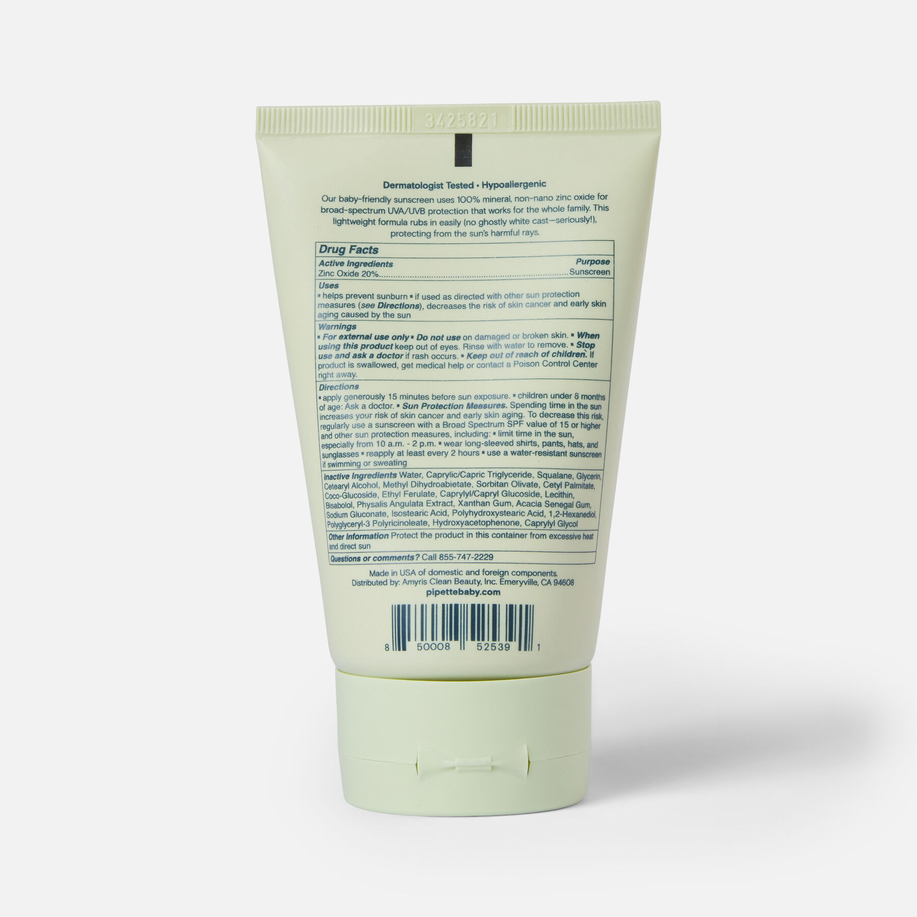 pipette mineral sunscreen broad spectrum spf 50 4 fl oz